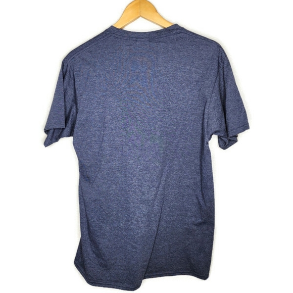 Rock Out With Your 🐓 Out T-Shirt in Heather Blue Size M - Picture 2 of 5